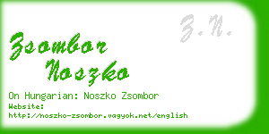 zsombor noszko business card